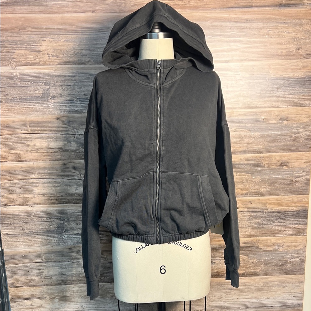 Women's Black Zip Hoodie